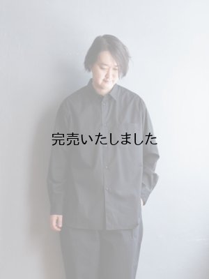 画像1: alvana(アルヴァナ) WIDE REGULAR SHIRTS ブラック