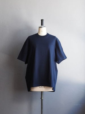 画像1: 【再入荷】alvana(アルヴァナ) 空紡 FOOTBALL S/S TEE SHIRTS ネイビー