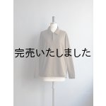 画像: Still By Hand(スティルバイハンド) コットンラミースピンドルポロシャツ カーキブラウン