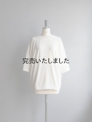 画像1: Style Craft Wardrobe(スタイルクラフトワードローブ) T-SWEATER 1/2 オフホワイト