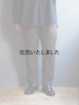 画像1: LA MOND(ラモンド) SHARI PANTS-モスブラウン