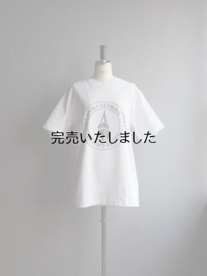 画像1: ATELIER AMELOT-アトリエアメロ SAINT GERMAIN DES PRES Tシャツ ホワイト