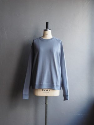 画像1: alvana(アルヴァナ) FADE RAGLAN SWEAT TEE SHIRTS アッシュブルー