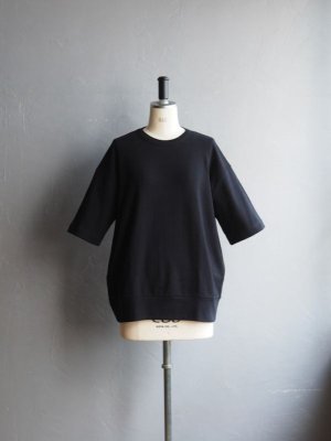 画像1: Gicipi(ジチピ) TONNO-コットンクルーネックリラックスフィットTシャツ ブラック