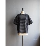 画像: Still By Hand(スティルバイハンド) ボーダー天竺Tシャツ ブラック×ホワイト