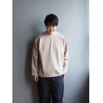 画像: LA MOND(ラモンド) ORGANIC COTTON BASQUE SHIRT-ベージュローズ