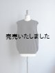 画像: Still By Hand(スティルバイハンド) リネンコットンニットベスト ブラック