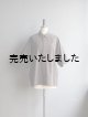 画像: Still By Hand(スティルバイハンド) ナイロン変形ラグランショートスリーブシャツ チャコールブラウン