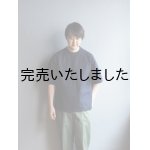 画像: 【再入荷】Still By Hand(スティルバイハンド) スウェットライクTシャツ ネイビー