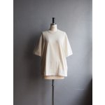 画像: Still By Hand(スティルバイハンド) コットンシルクネップTシャツ エクル