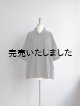 画像: Still By Hand(スティルバイハンド) カットソーポロシャツ ブラック