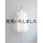 画像: jujudhau(ズーズーダウ) STAND COLLAR SHIRTS-スタンドカラーシャツ-リネンコットンホワイト