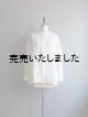 画像: jujudhau(ズーズーダウ) STAND COLLAR SHIRTS-スタンドカラーシャツ-リネンコットンホワイト