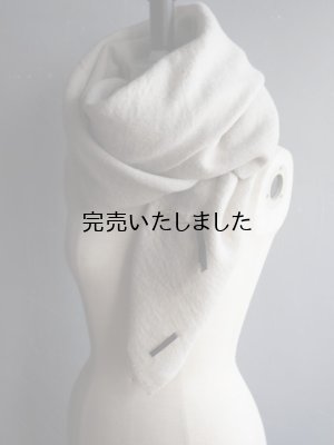 HONNETE(オネット) Wide Stole-ワイドストール-オフホワイト