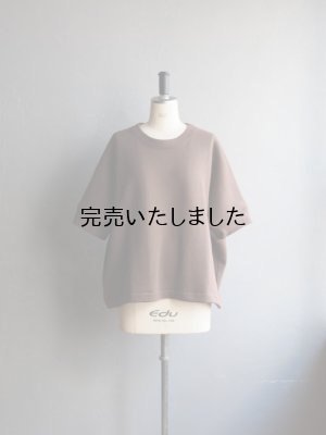 画像1: HONNETE(オネット) WIDE TEE-ブラウン