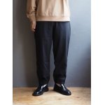 画像: Still By Hand(スティルバイハンド) ナイロンオックスミリタリートレーニングパンツ ブラックネイビー