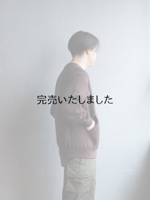 画像2: ENDS and MEANS(エンズアンドミーンズ) Crew Neck Sweat  ダークチョコレート
