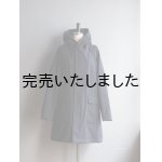 画像: Still By Hand(スティルバイハンド) シンサレートキルトフードコート ブラック