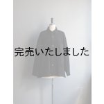 画像: Still By Hand(スティルバイハンド) コーデュロイシャツブルゾン ブラック