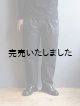 画像: Still By Hand(スティルバイハンド) ウールナイロン4タックテーパードスラックス インクブラック