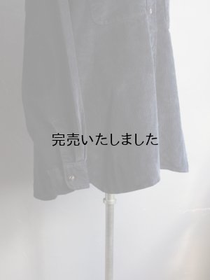 画像9: alvana(アルヴァナ) CORDUROY LEATHER PATCH SHIRTS JACKET - インクブラック