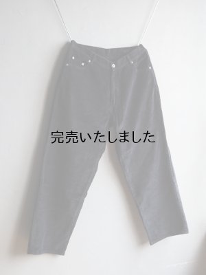 画像2: alvana(アルヴァナ) CORDUROY DYLAN STRAIGHT PANTS - インクブラック