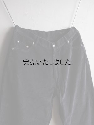 画像3: alvana(アルヴァナ) CORDUROY DYLAN STRAIGHT PANTS - インクブラック
