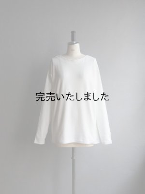 画像1: modAS(モダス) ボートネックカットソー ホワイト