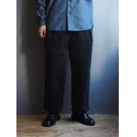 画像: 【再入荷】Still By Hand(スティルバイハンド) 3.5W コーデュロイイージーパンツ ブルーチャコール