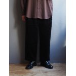 画像: 【再入荷】Still By Hand(スティルバイハンド) 3.5W コーデュロイイージーパンツ ブラック