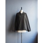 画像: Still By Hand(スティルバイハンド) ウールシルクスピンドルポロシャツ オリーブ