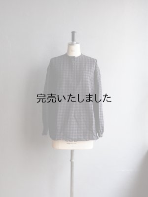 画像1: jujudhau(ズーズーダウ) 12BUTTON SHIRTS-12ボタンシャツ-ウールコットンチェック