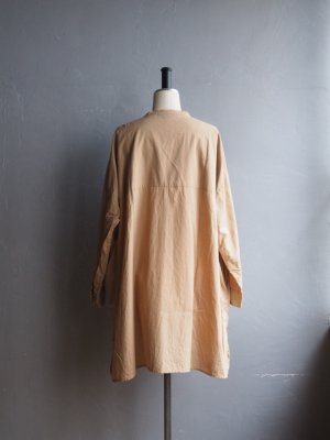 画像3: jujudhau(ズーズーダウ) BAND COLLAR SHIRTS-バンドカラーシャツ-ベージュ