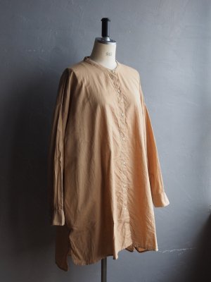 画像6: jujudhau(ズーズーダウ) BAND COLLAR SHIRTS-バンドカラーシャツ-ベージュ