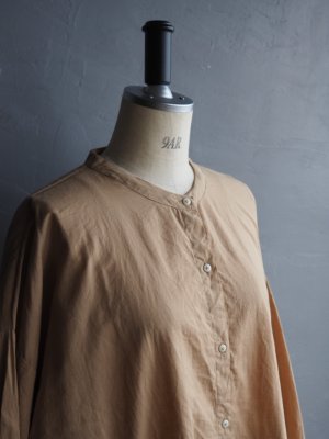 画像7: jujudhau(ズーズーダウ) BAND COLLAR SHIRTS-バンドカラーシャツ-ベージュ