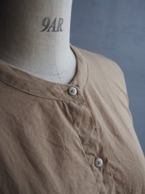 画像8: jujudhau(ズーズーダウ) BAND COLLAR SHIRTS-バンドカラーシャツ-ベージュ