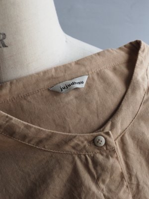 画像18: jujudhau(ズーズーダウ) BAND COLLAR SHIRTS-バンドカラーシャツ-ベージュ