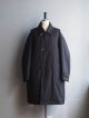 画像: Still By Hand(スティルバイハンド)パラフィンコットンパデットダッフルコート ブラック