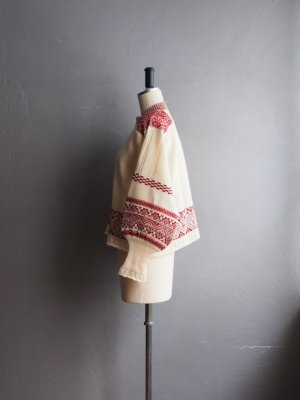 画像2: ASEEDONCLOUD(アシードンクラウド) Seiyako jacquard blouse オフホワイト