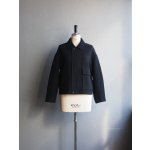 画像: LAMOND(ラモンド) DOUBLE WEAVE WOOL BLOUSON ブラック