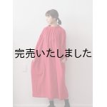 画像: pub(ピューブ) シルクコットンローン プルオーバーワンピース レッド