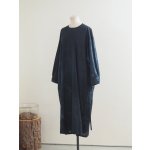 画像: pub(ピューブ) オーガニックコットンぼかし染ワンピース ブラックグレー