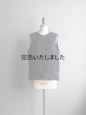 画像1: ARAN(アラン) ナイロンタッサー ライナーベスト ネイビー