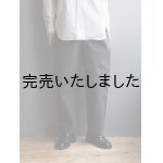 画像: Still By Hand(スティルバイハンド) ナイロン1タックイージーテーパードパンツ スレートグレー