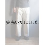 画像: Still By Hand(スティルバイハンド) M-52ファブリックワイドチノパンツ エクル