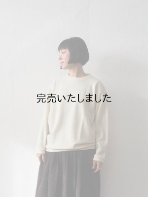 画像1: Style Craft Wardrobe(スタイルクラフトワードローブ) T-SWEATER(WOOL RIB) アイボリー