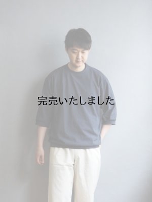 画像1: 【再入荷】Style Craft Wardrobe(スタイルクラフトワードローブ) T-SWEATER 1/2 ダークネイビー