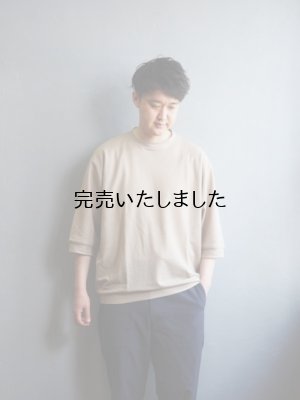 画像1: Style Craft Wardrobe(スタイルクラフトワードローブ) T-SWEATER 1/2 ラミーベージュ