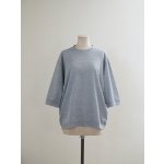 画像: Style Craft Wardrobe(スタイルクラフトワードローブ) T-SWEATER 1/2 ramie 鹿子 TOP GRAY