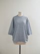 画像: Style Craft Wardrobe(スタイルクラフトワードローブ) T-SWEATER 1/2 ramie 鹿子 TOP GRAY